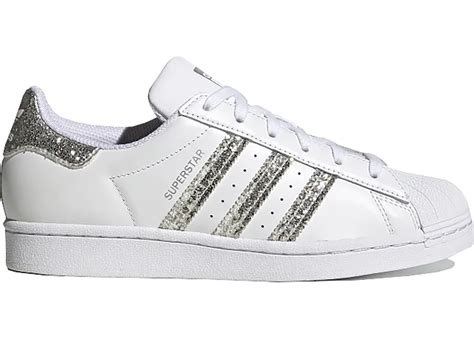 adidas zilver superstar|Adidas Superstar glitter white silver.